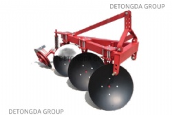 One-way disc plough for tractor
